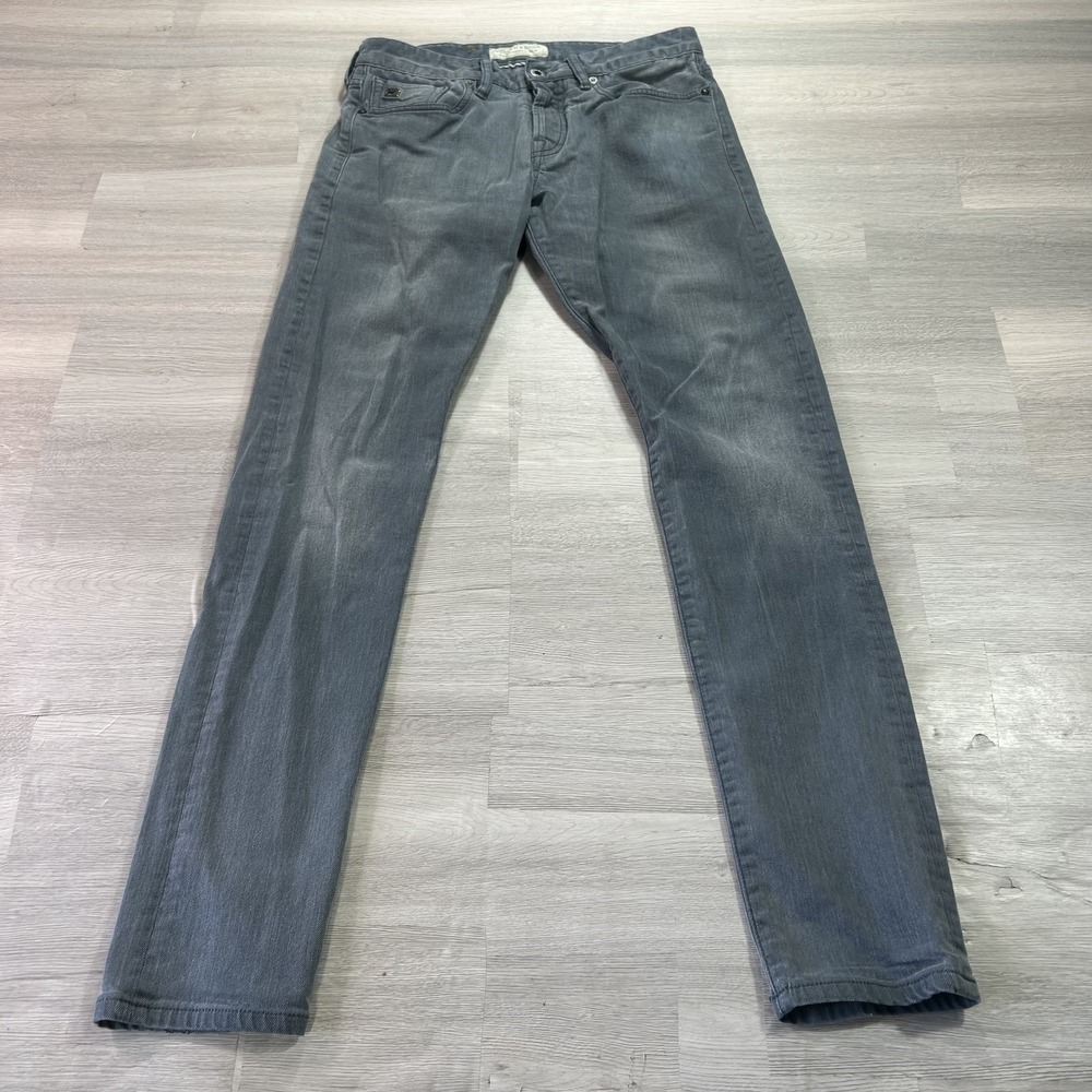 Scotch & Soda Jeans Mens 29x32 Gray Ralston Slim Tapered Stretch Medium Wash